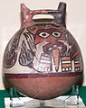 The Nazca natives of Peru are best known for their polychrome pottery, with colorful graphic designs.[32]