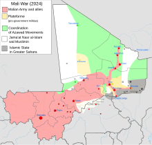 Map of the Mali War