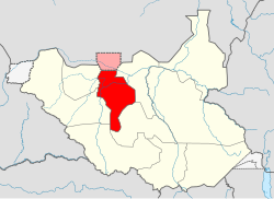 Location in South Sudan