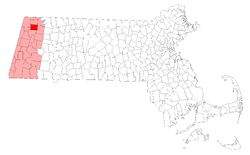 Location in Berkshire County in Massachusetts