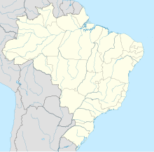 Map showing the location of Poço Encantado