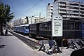 Andenes de la línea al Grao en la estación del Pont de Fusta.