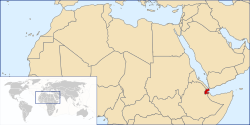 Location of Djibouti