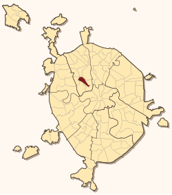 Location of Aeroport District on the map of Moscow