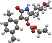 Chemical structure of spirotetramat 3D