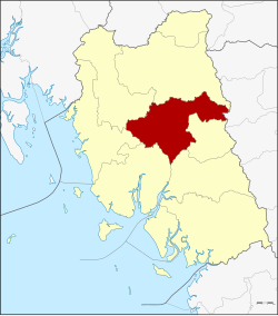 District location in Trang province