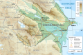 Image 8Topographic map of Azerbaijan (from Geography of Azerbaijan)