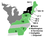 Electoral map, 1788–89 election