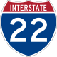 Two-digit interstate route shield