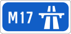 M17 motorway shield}}