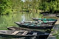 Typical boats (barques) of Marais-poitevin.