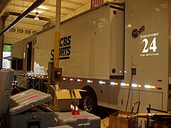 A CBS Sports remote production unit being fabricated in Pittsburgh PA