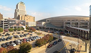 Vista desde el Rocket Mortgage FieldHouse