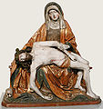 Pietà Swabia, painted wood (1500)