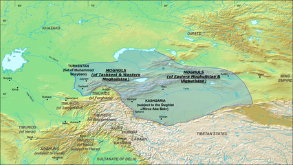 Moghulistan (Chagatai Khanate), 1490 AD