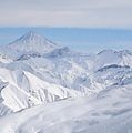 View of Mount Damavand as seen from Dizin