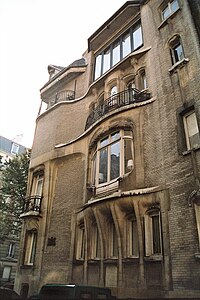 El Hôtel Guimard en el 122 de la Avenue Mozart (1909–1913).