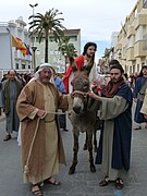 Representación de la entrada triunfal en Jerusalén.