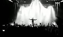 Marilyn Manson performing in Brisbane, Australia in 2012