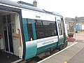 A Class 170 National Express East Anglia DMU at Lowestoft, in old Anglia Railways livery