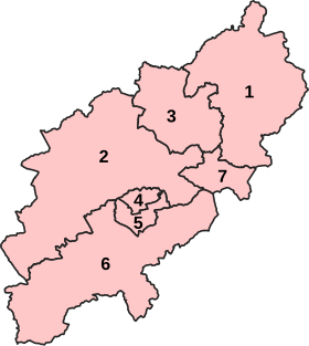 Current constituencies in Northamptonshire