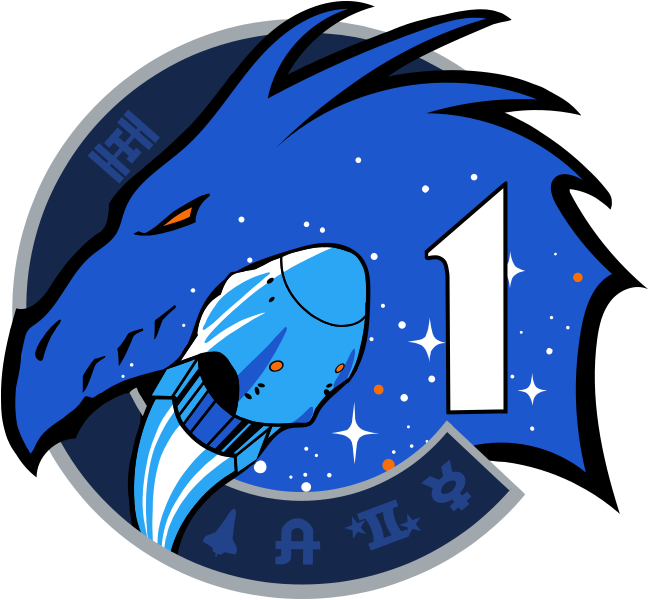 Archivo:SpaceX Crew-1 logo.svg