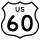 U.S. Route 60 marker