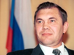 Александр Лебедь на пресс-конференции, 17 октября 1996 года.