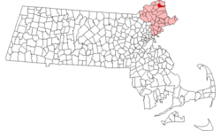 Location in Massachusetts