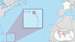 Location of Saint Barthélemy