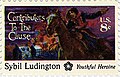 Sybil Ludington is said to have ridden through the night to advise minutemen that British Redcoats were burning Danbury, Connecticut; these accounts, originating from the Ludington family, are questioned by modern scholars.[62][63][64]