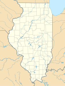 Map showing the location of Illinois Caverns State Natural Area