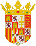 Escudo abreviado de Juana I y su hijo Carlos I como reyes de España.