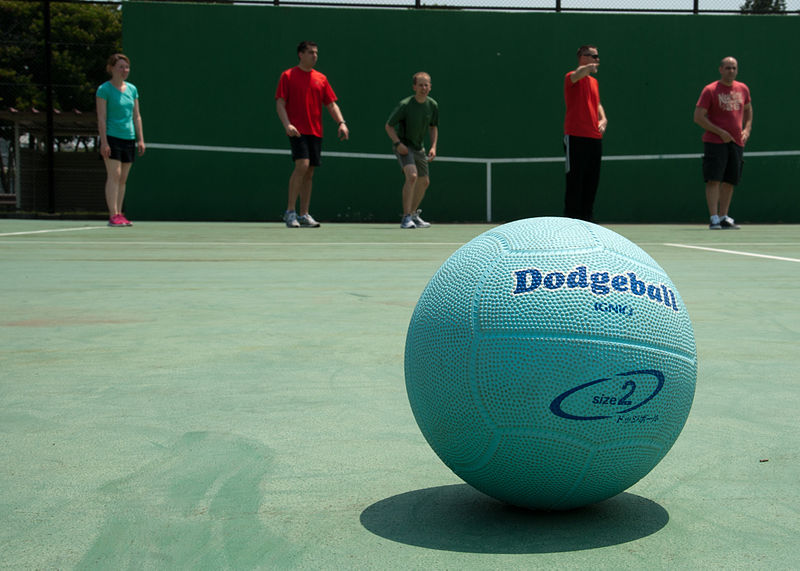 File:Dodgeball on court.JPG