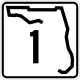 Single-digit state highway shield, Florida