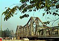 El Puente Long Biên sobre el Río Rojo en Hanói.