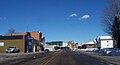 Looking north at downtown Marion on WIS 110