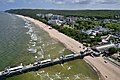 Beach and pier, Międzyzdroje