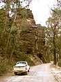 Nerriga to Nowra Road before upgrade - Escarpment in Morton National Park