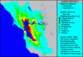 Northern Hayward fault slip, magnitude 6.5 *