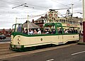 Open Boat tram No 600 at Bispham