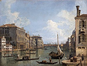 Veduta del Canal Grande verso la Punta della Dogana, da Campo San Ivo, mid-1700s, Pinacoteca di Brera.