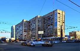 Перекрёсток проспекта Ленина и Российской улицы