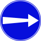 Go right before sign