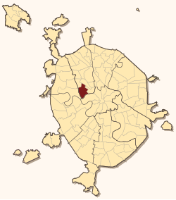 Location of Khoroshyovsky District on the map of Moscow