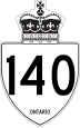 Highway 140 marker