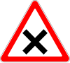 Crossroads with priority to the right