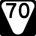 State Route 70 marker