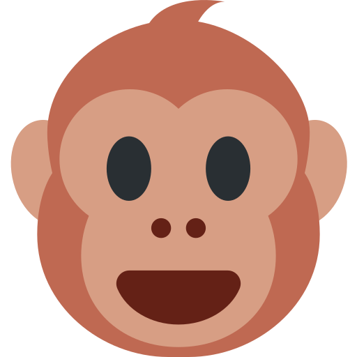 File:Twemoji12 1f435.svg