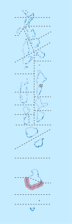 Location of Gaafu Dhaalu in Maldives